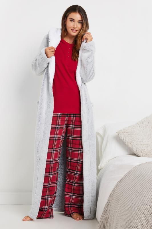 LTS Tall Red Woven Check Pyjama Bottoms | Long Tall Sally 4