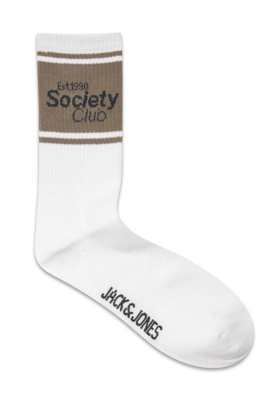 JACK & JONES White 5 Pack Club Tennis Socks 4