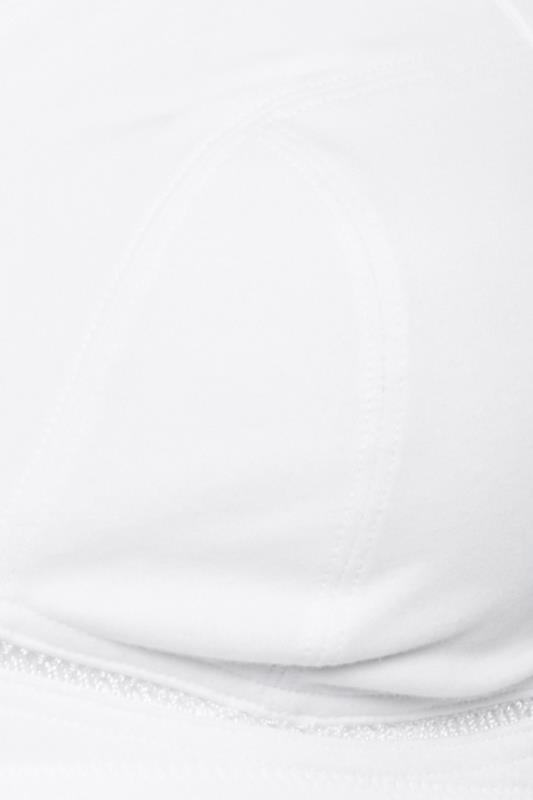 2 PACK Black & White Non-Wired Cotton Bras | Yours Clothing 13