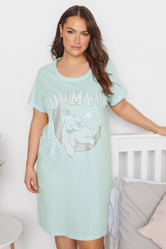 DISNEY Curve Blue Dumbo Snoozing Nightdress 3