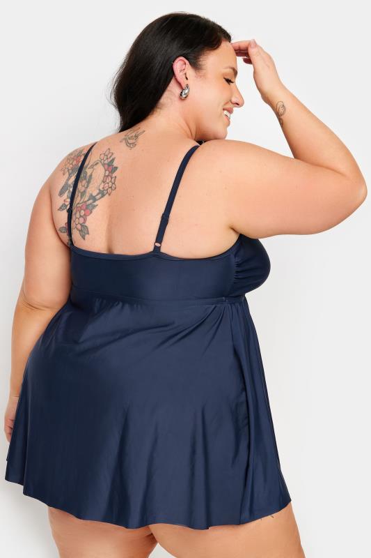 YOURS Plus Size Navy Blue Swimdress | Yours Clothing 6