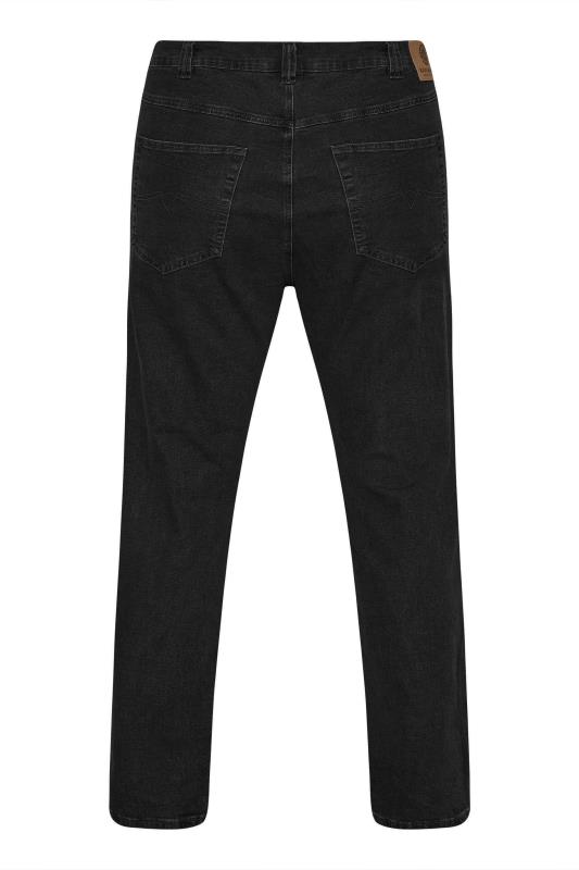 KAM Big & Tall Black Regular Fit Stretch Jeans_BK.jpg