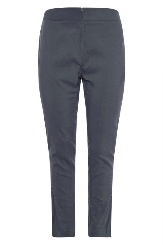 Curve Charcoal Grey Bengaline Stretch Trousers_F.jpg