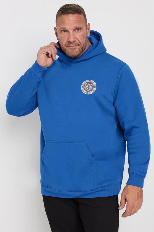 BadRhino Big & Tall Cobalt Blue Patch Logo Hoodie | BadRhino 2