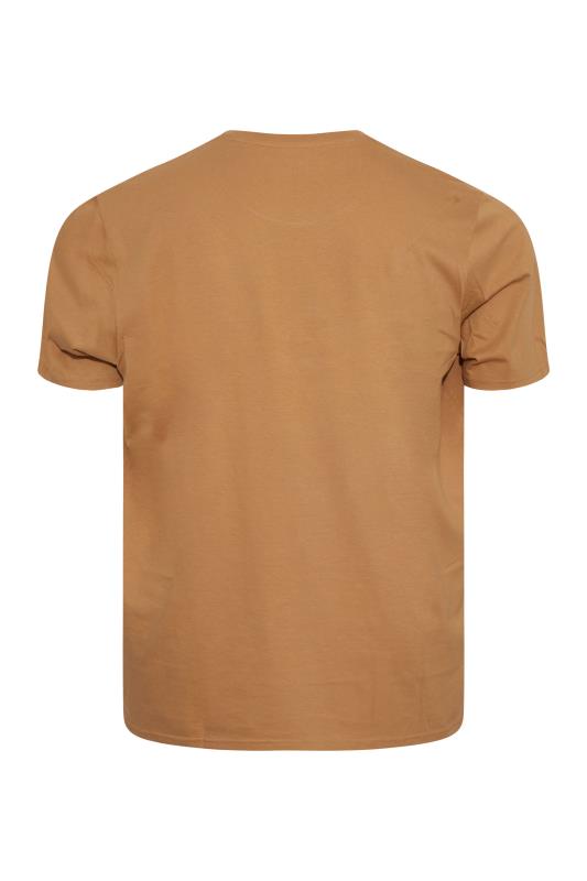 U.S. POLO ASSN. Big & Tall Tan Brown Graphic Logo T-Shirt 4