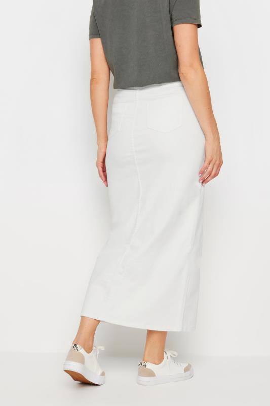 LTS Tall White Denim Maxi Skirt | Long Tall Sally  3