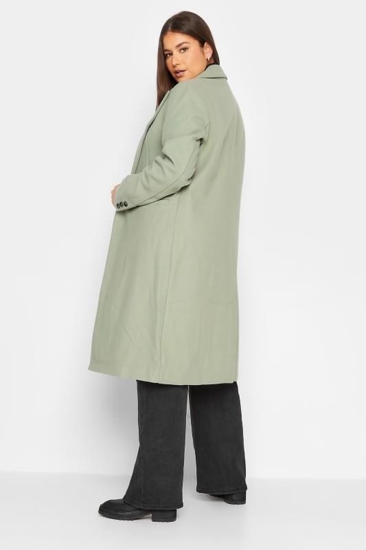 LTS Tall Women's Sage Green Midi Formal Coat | Long Tall Sally 3