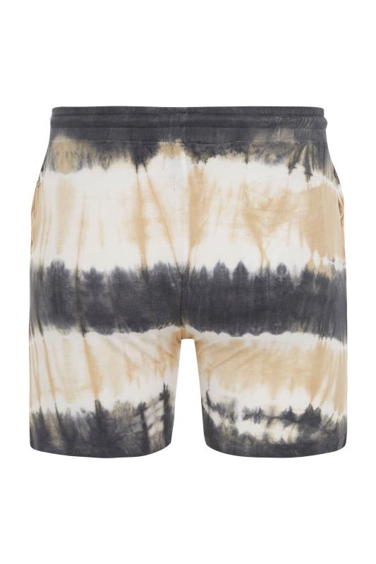 ANOTHER INFLUENCE Charcoal Grey Tie Dye Jogger Shorts 2
