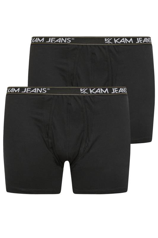 KAM 2 PACK Black Jersey Boxers | BadRhino 4