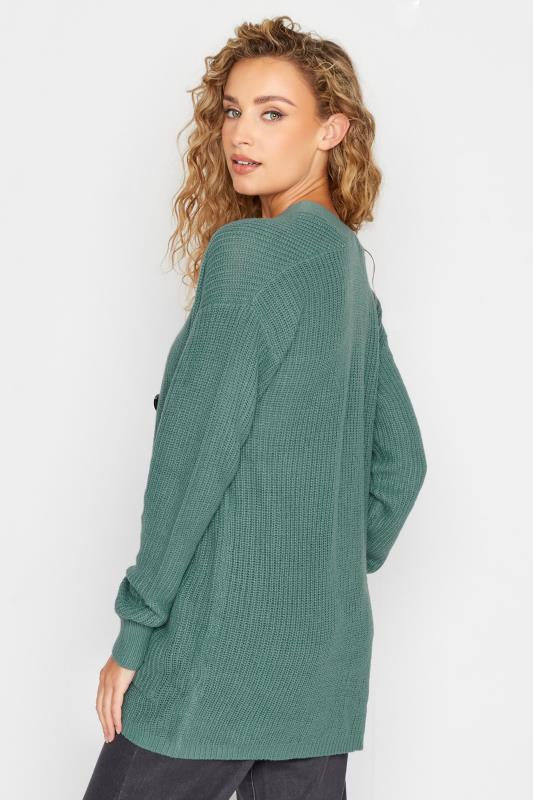Tall Women's LTS Green Knitted Cardigan | Long Tall Sally 3