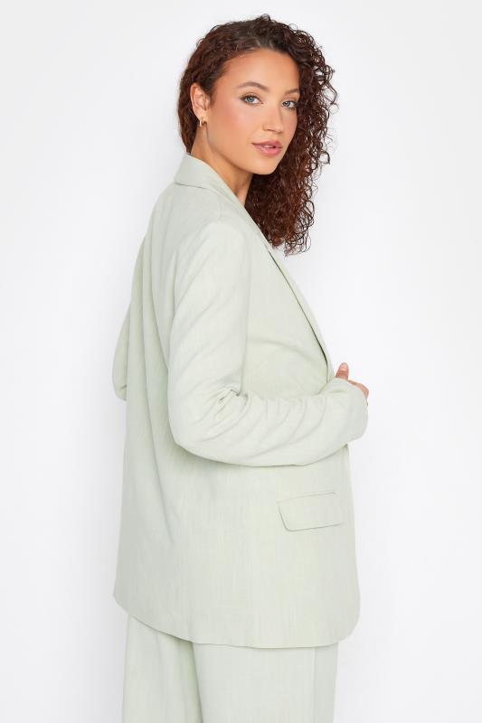 LTS Tall Women's Sage Green Linen Blend Blazer | Long Tall Sally  4