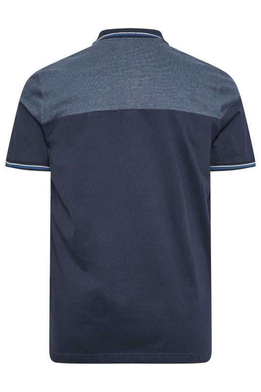 BadRhino Navy Blue 'Originals' Cut & Sew Polo Shirt | BadRhino 3
