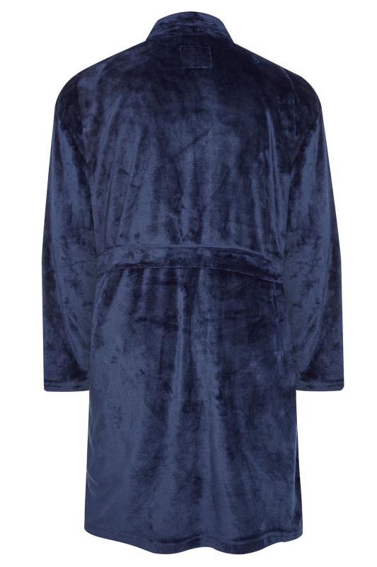 BadRhino Navy Blue Soft Dressing Gown | BadRhino 4