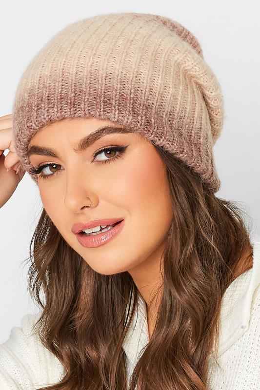 Plus Size  Yours Brown Beanie Hat