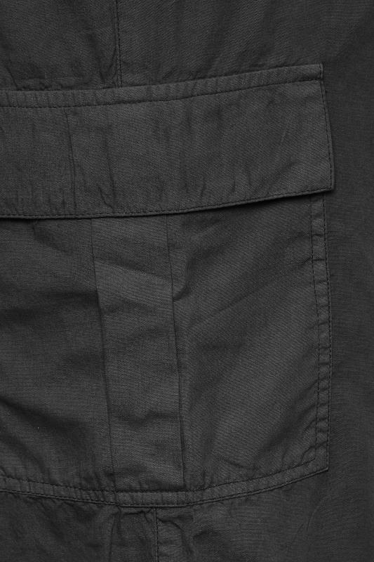 YOURS Plus Size Black Cargo Shorts | Yours Clothing
