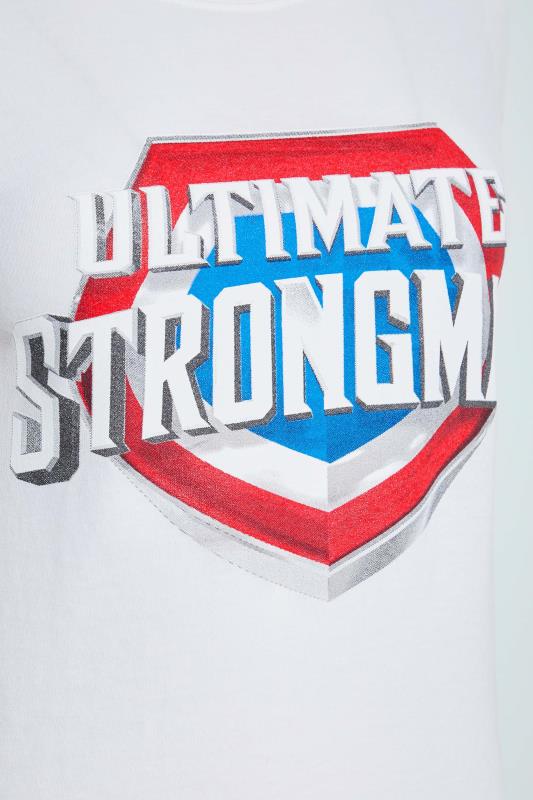 BadRhino Women's White Ultimate Strongman T-Shirt 3