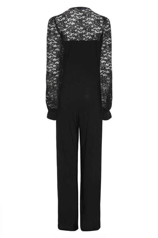 Tall Women's LTS Black Lace Back Jumpsuit | Long Tall Sally 7