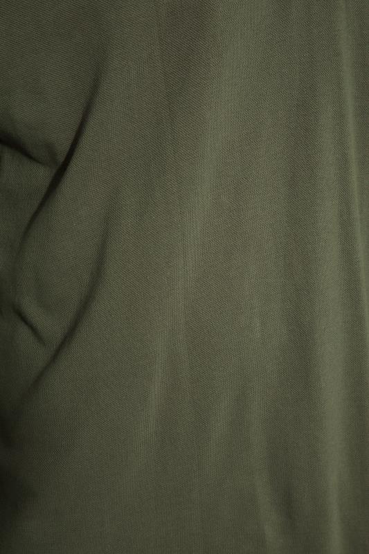 BadRhino Khaki Green Essential Long Sleeve Polo Shirt | BadRhino 2