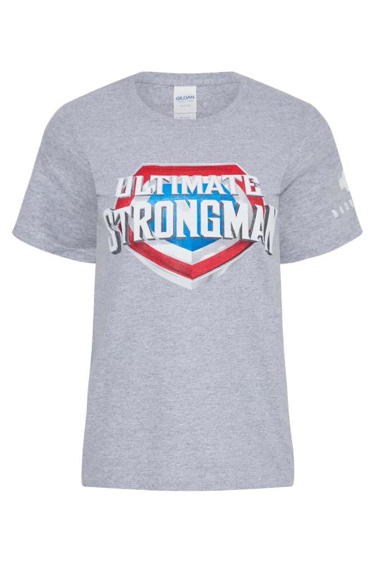  Grande Taille BadRhino Girls Grey Ultimate Strongman T-Shirt