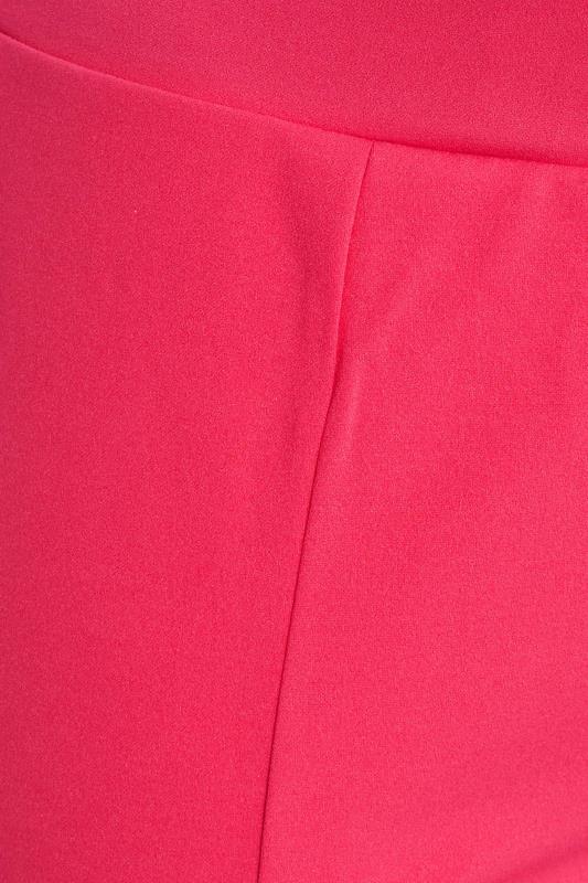 Plus Size Hot Pink Tapered Trousers | Yours Clothing 4
