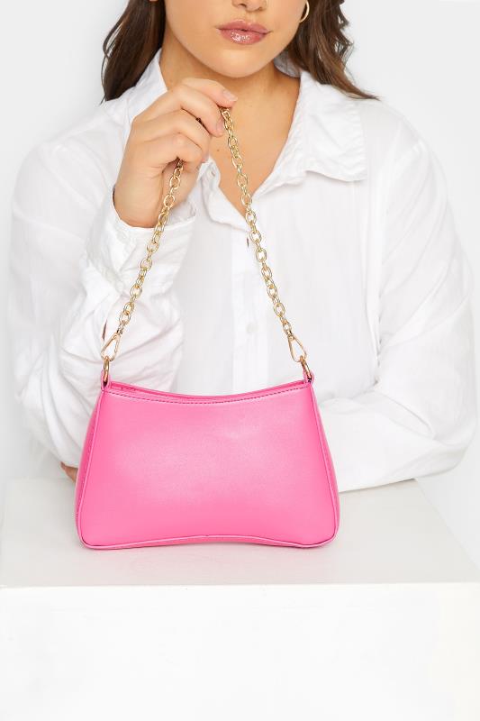  Pink Detachable Chain Shoulder Bag