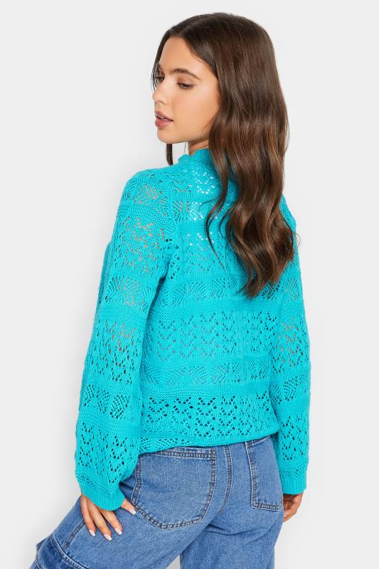 Petite Light Blue Crochet Top | PixieGirl 3