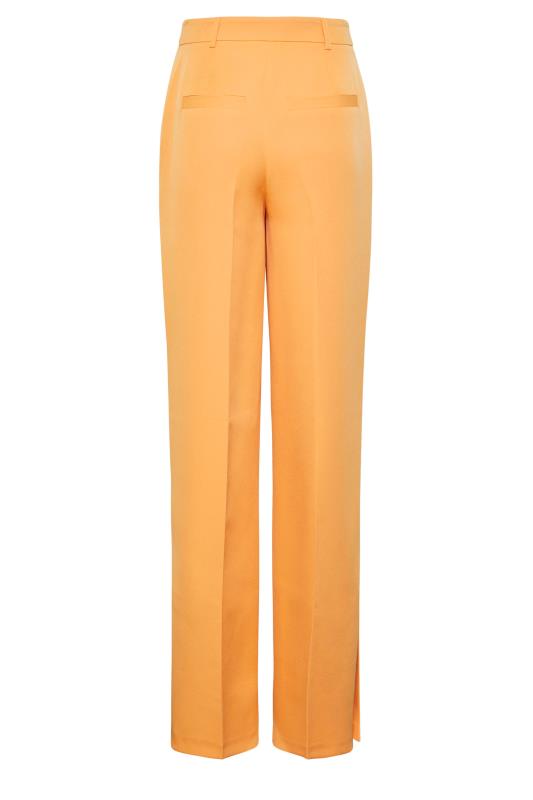  LTS Tall Bright Orange Split Hem Wide Leg Trousers | Long Tall Sally 5