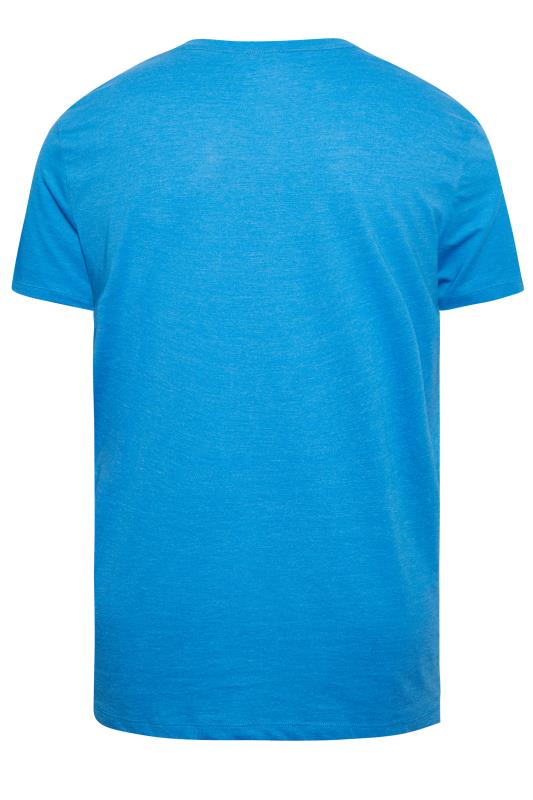 JACK & JONES Big & Tall 3 PACK Black & Blue Logo Printed T-Shirts | BadRhino 5