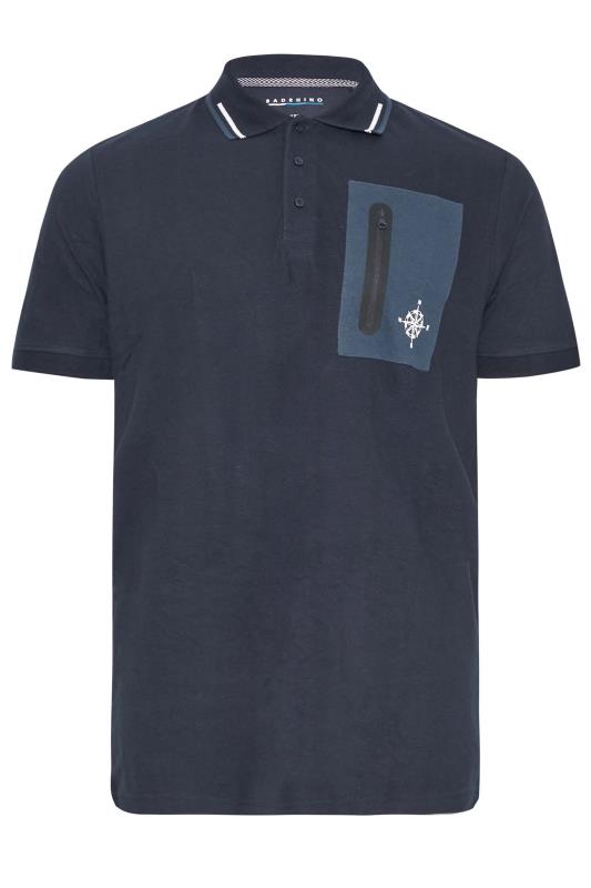 BadRhino Navy Blue Pocket Polo Shirt | BadRhino 3