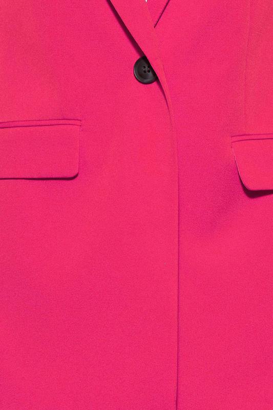 LTS Tall Women's Dark Pink Scuba Crepe Blazer | Long Tall Sally  3