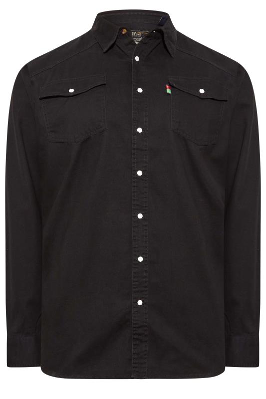 D555 Big & Tall Black Duke Denim Shirt | BadRhino 3