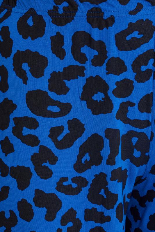 Curve Cobalt Blue Leopard Print Wide Leg Culottes_Z.jpg