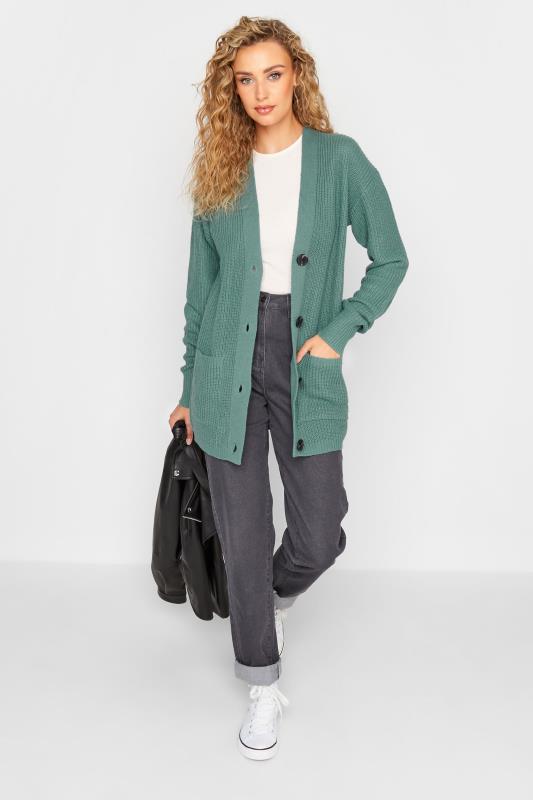 Tall Women's LTS Green Knitted Cardigan | Long Tall Sally 2