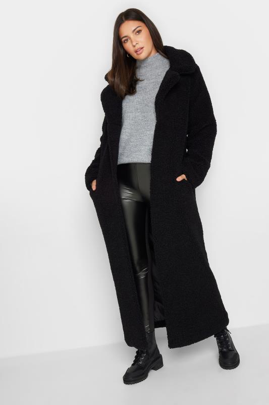 LTS Tall Women's Black Leather Look Leggings | Long Tall Sally 3