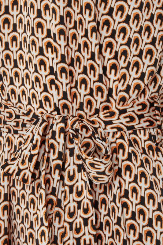 M&Co Orange Geometric Print Tunic Dress | M&Co 5