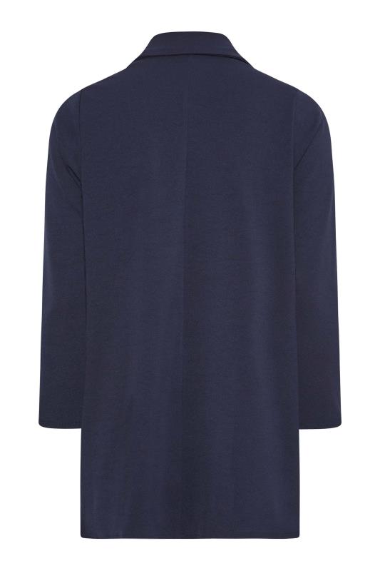 LIMITED COLLECTION Plus Size Navy Blue Button Front Blazer | Yours Clothing 9