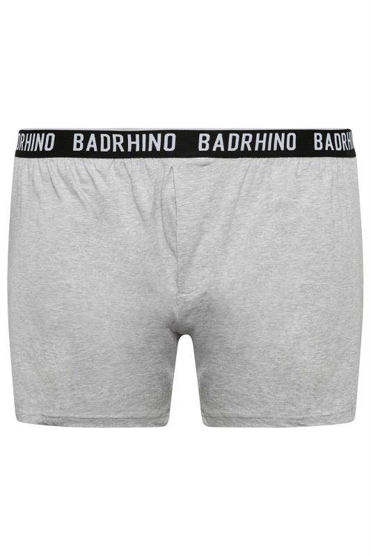 BadRhino Big & Tall 5 PACK Black & Grey Button Up Loose Fit Boxers | BadRhino 7
