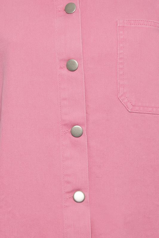 YOURS Plus Size Pink Denim Shirt | Yours Clothing 6