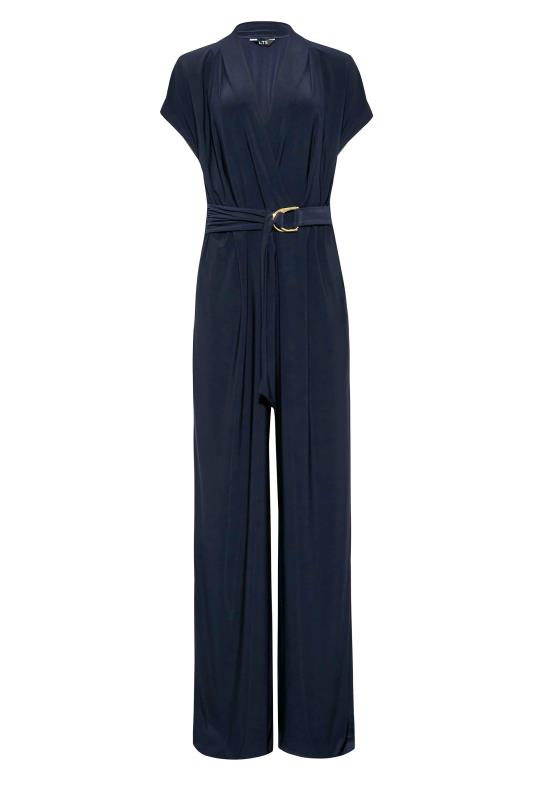 LTS Tall Women's Navy Blue Wrap Jumpsuit | Long Tall Sally 6