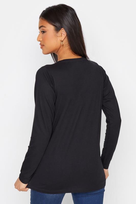 Petite Black Long Sleeve T-Shirt 3