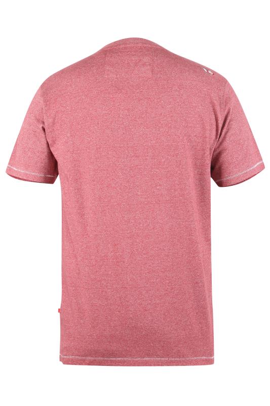 D555 Big & Tall Burgundy Red 'South Carolina' Printed T-Shirt 3