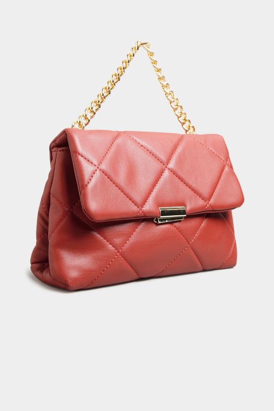 Red Quilted Chain Handle Bag_B.jpg
