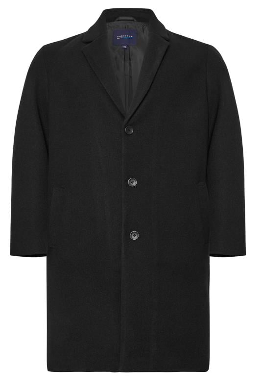 BadRhino Big & Tall Black Formal Overcoat | BadRhino 4