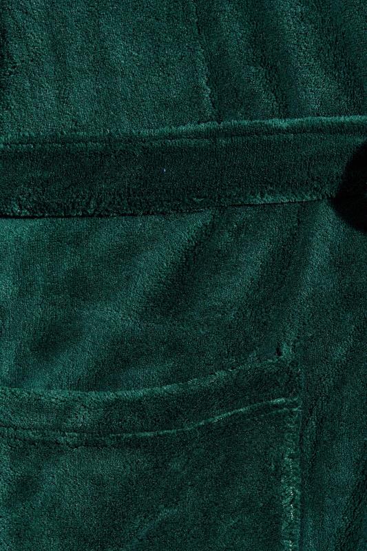 ESPIONAGE Big & Tall Green Microfleece Dressing Gown | BadRhino 3