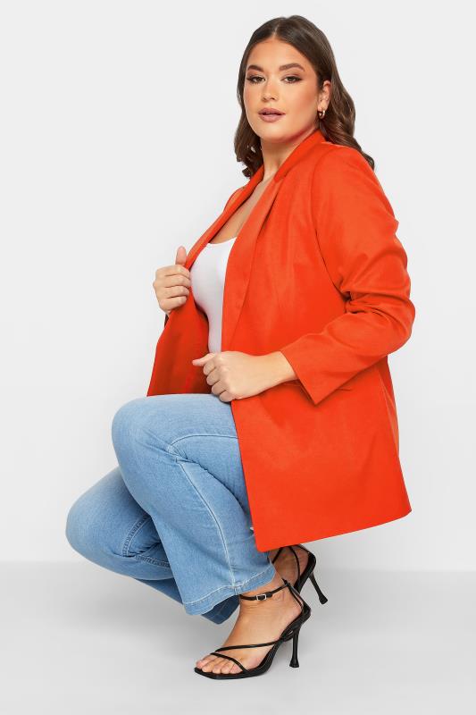YOURS Plus Size Red Blazer | Yours Clothing  5