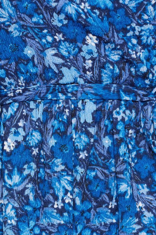 YOURS Curve Plus Size Blue Floral Playsuit | Yours Clothing  5