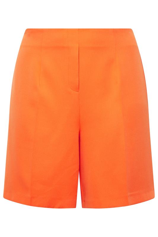 YOURS Plus Size Curve Bright Orange Tailored Shorts | Yours Clothing  4
