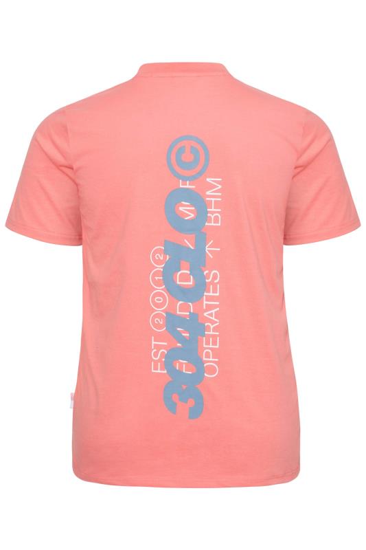 304 CLOTHING Big & Tall Pink Clo T-Shirt | BadRhino 4