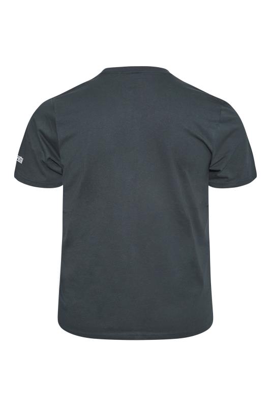 LAMBRETTA Big & Tall Grey Classic Stripe T-Shirt 4