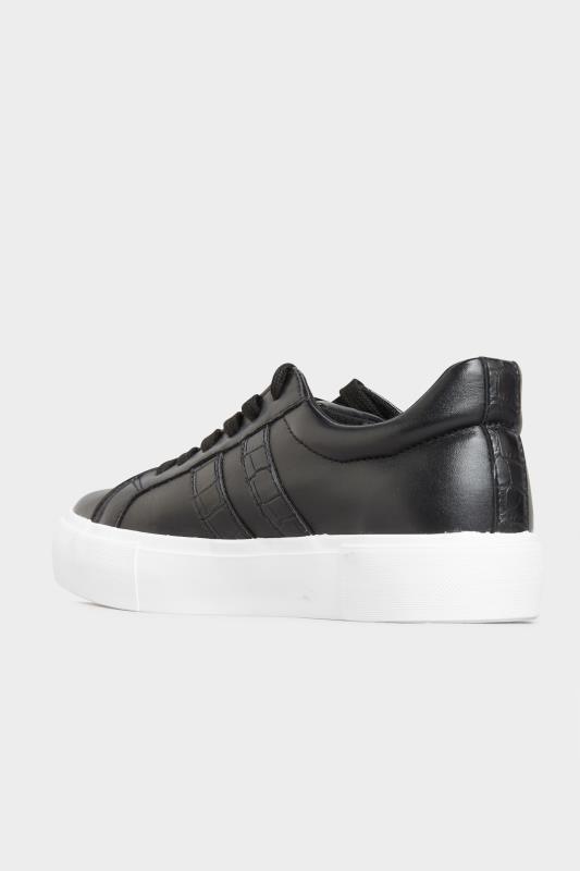 LIMITED COLLECTION Black Platform Stripe Trainers In Wide Fit_C.jpg